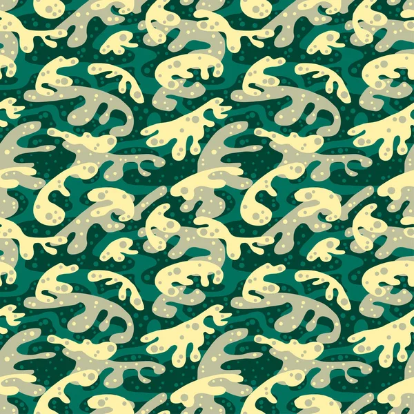 Nahtlose Mode textile Camouflage-Muster — Stockvektor