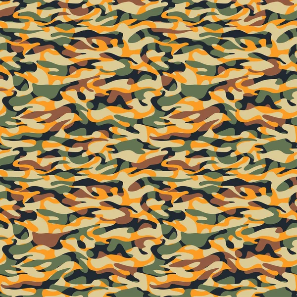 Nahtlose Mode textile Camouflage-Muster — Stockvektor