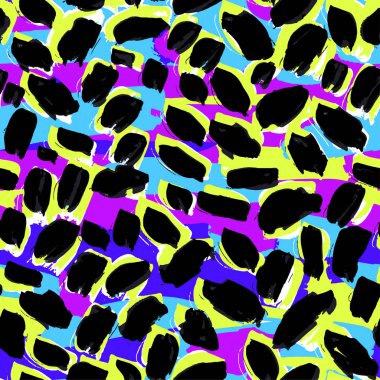 Egzotik yaz funky Dikişsiz desen bırakır.