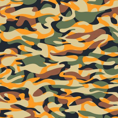 Sorunsuz kamuflaj desen doku doodle.