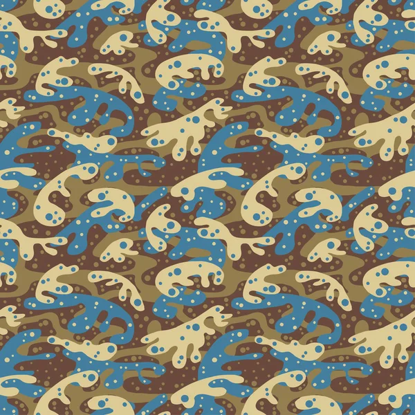Nahtlose Mode textile Camouflage-Muster — Stockvektor