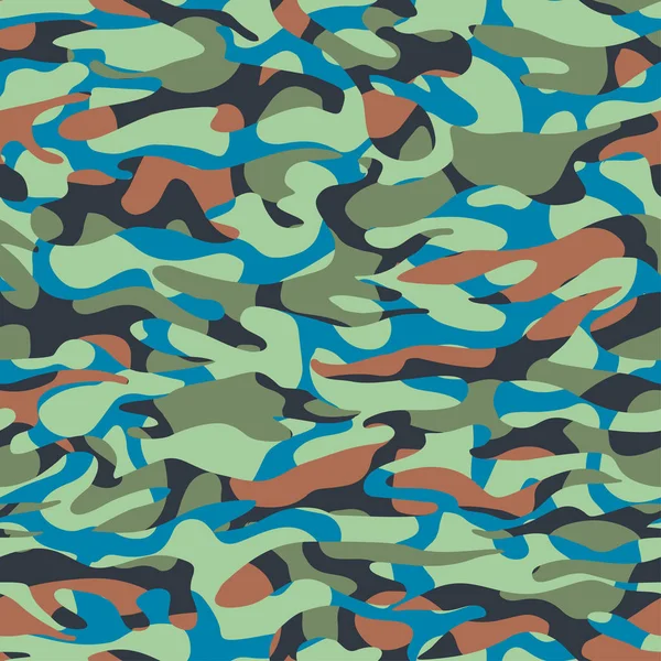 Nahtlose Mode textile Camouflage-Muster — Stockvektor