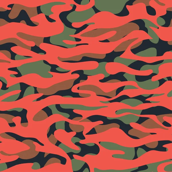 Nahtlose Mode textile Camouflage-Muster — Stockvektor