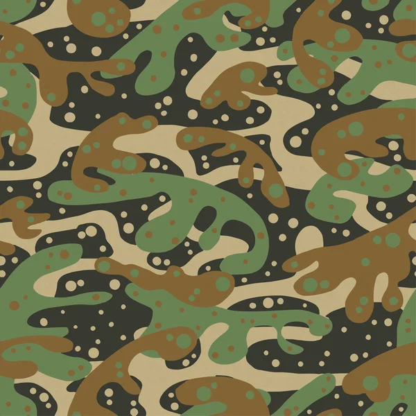 Patrón de camuflaje textil de moda sin costuras — Archivo Imágenes Vectoriales