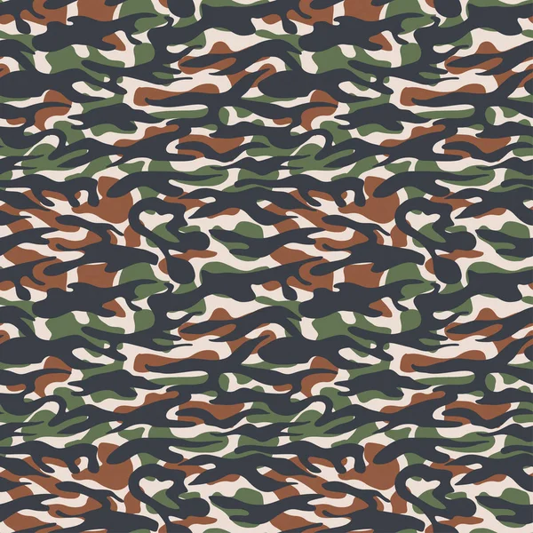 Camuflagem sem costura doodle padrão grunge textura . — Vetor de Stock