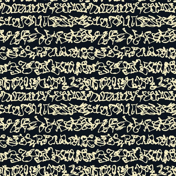 シームレスな落書き落書きの織物のパターン — ストックベクタ