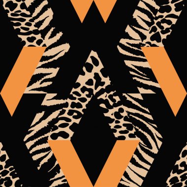 Yinelenen Tekstil, mürekkep fırça darbeleri desende doodle 