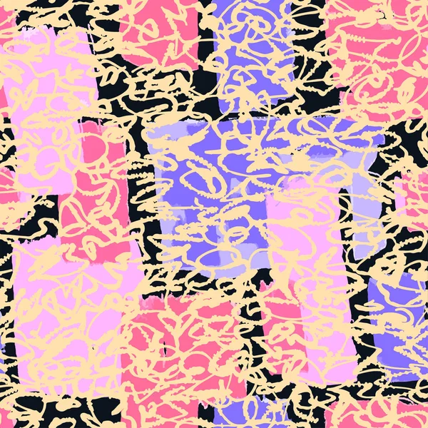 Textile sans couture graffiti motif doodle — Image vectorielle