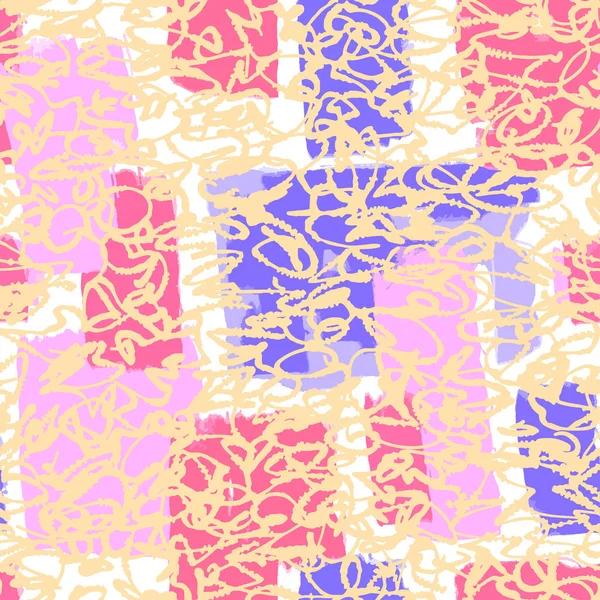 Textile sans couture graffiti motif doodle — Image vectorielle