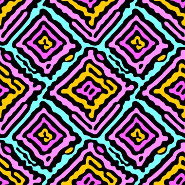 Sorunsuz doodle desen doku. Modaya uygun modern mürekkep artisti