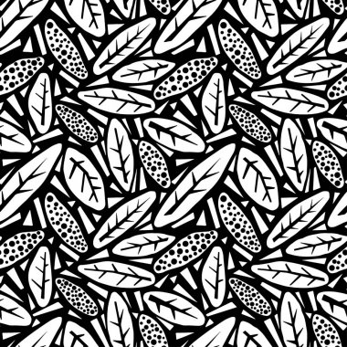 Desen, trendy kesip kolaj yazdırma Dikişsiz sonbahar yaprakları, 