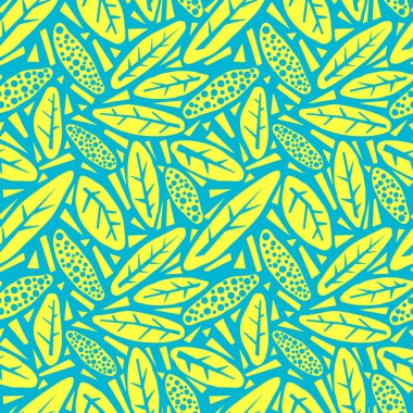 Desen, trendy kesip kolaj yazdırma Dikişsiz sonbahar yaprakları, 