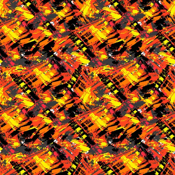 Patrón de hojas de otoño sin costuras, impresión de moda en collage recortado , — Vector de stock