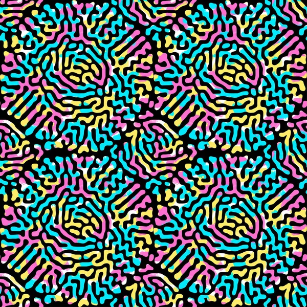 Memphis tarzı el çekilmiş dokulu seamless modeli