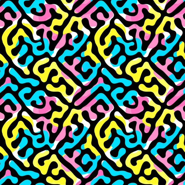 Sorunsuz brushpen Tekstil doodle desen doku