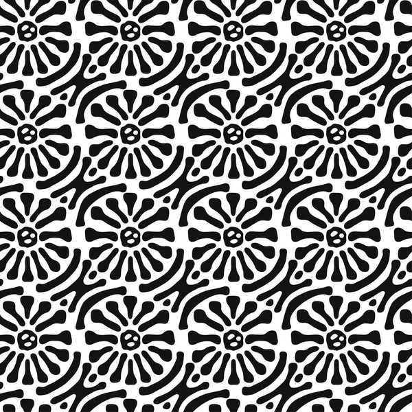 Spazzola senza cuciture tessuto doodle pattern grunge texture — Vettoriale Stock