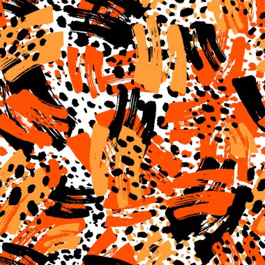 Desen, trendy kesip kolaj yazdırma Dikişsiz sonbahar yaprakları, 