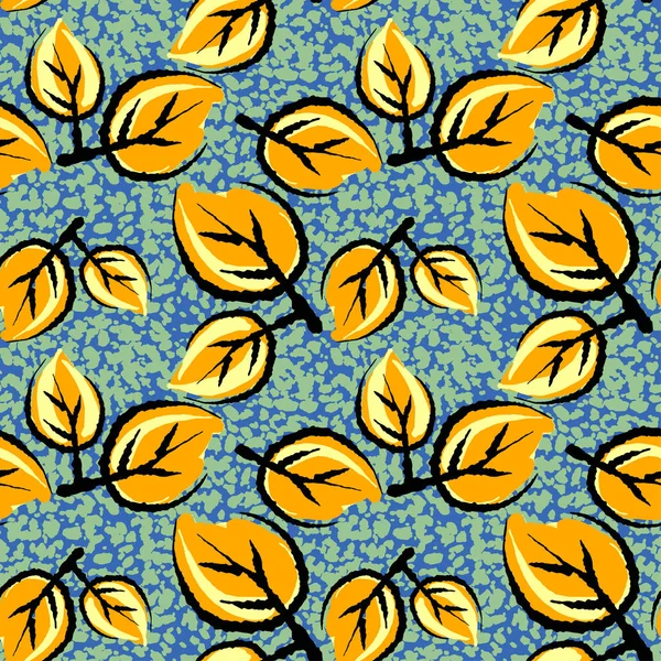 Desen, trendy kesip kolaj yazdırma Dikişsiz sonbahar yaprakları, 