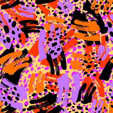 Desen, trendy kesip kolaj yazdırma Dikişsiz sonbahar yaprakları, 