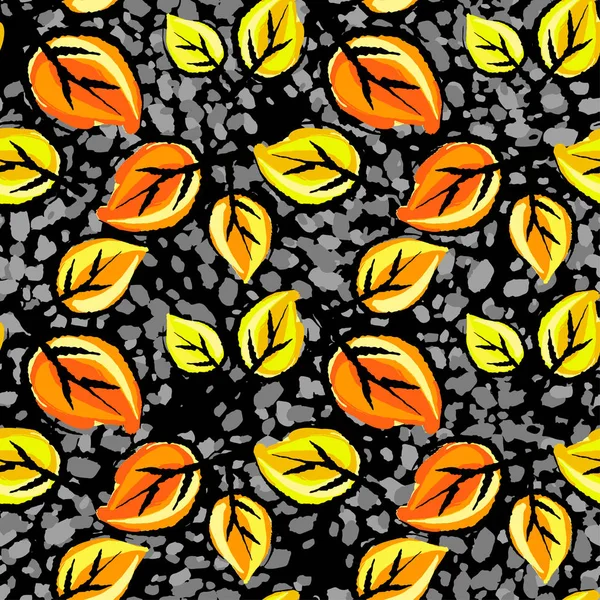 Desen, trendy kesip kolaj yazdırma Dikişsiz sonbahar yaprakları, 