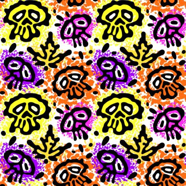 Sorunsuz komik Cadılar Bayramı kafatası 