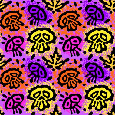 Sorunsuz komik Cadılar Bayramı kafatası 