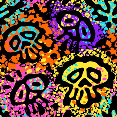 Sorunsuz komik Cadılar Bayramı kafatası 