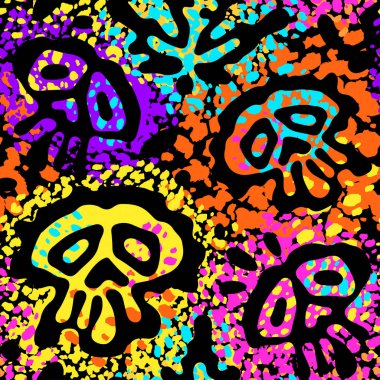 Sorunsuz komik Cadılar Bayramı kafatası 