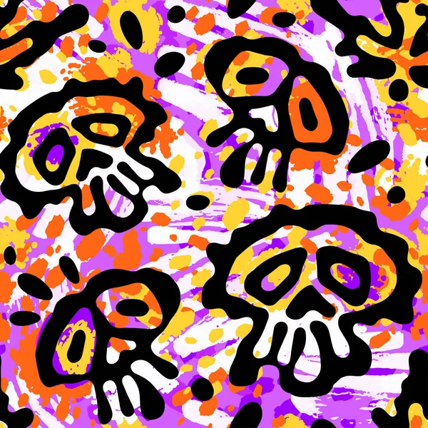 Sorunsuz komik Cadılar Bayramı kafatası 