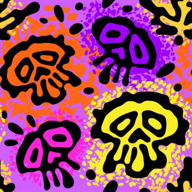 Sorunsuz komik Cadılar Bayramı kafatası 