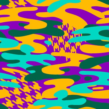 Kamuflaj seamless modeli, son moda stil arka plan.