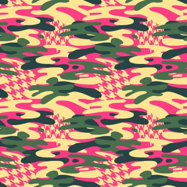 Kamuflaj seamless modeli, son moda stil arka plan.