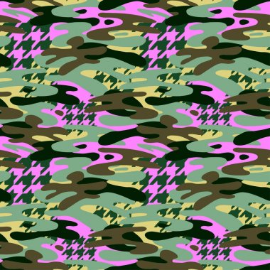 Kamuflaj seamless modeli, son moda stil arka plan.