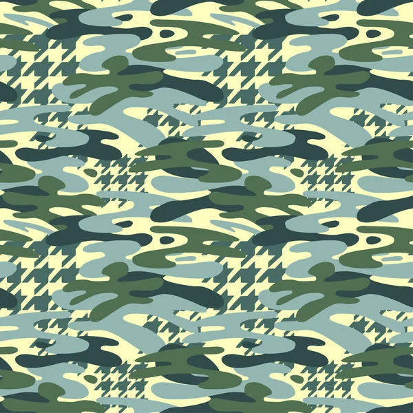 Camouflage nahtloses Muster, trendiger Hintergrund. — Stockvektor