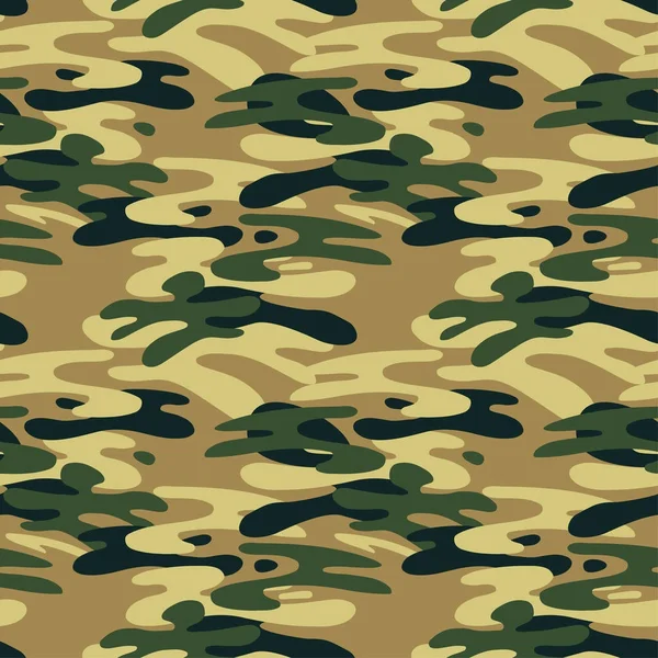 Sömlös kamouflagemönster, trendiga stil bakgrund. — Stock vektor
