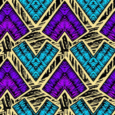 Rustik nakış seamless modeli.