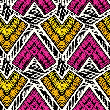 Rustik nakış seamless modeli.