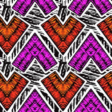 Rustik nakış seamless modeli.