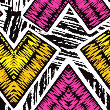 Rustik nakış seamless modeli.