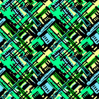 Sorunsuz grunge geometrik modern desen.