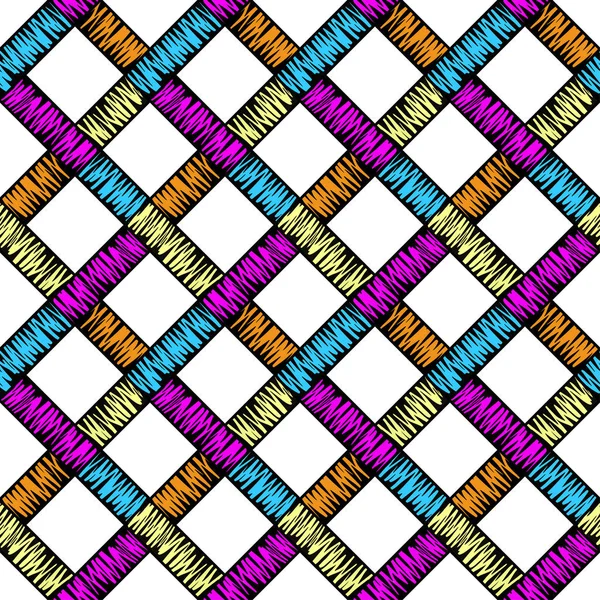 Borduurwerk naadloze patroon. Vector traditionele mode sieraad — Stockvector