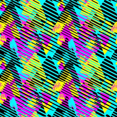 Kentsel Dikişsiz funky geometrik desen