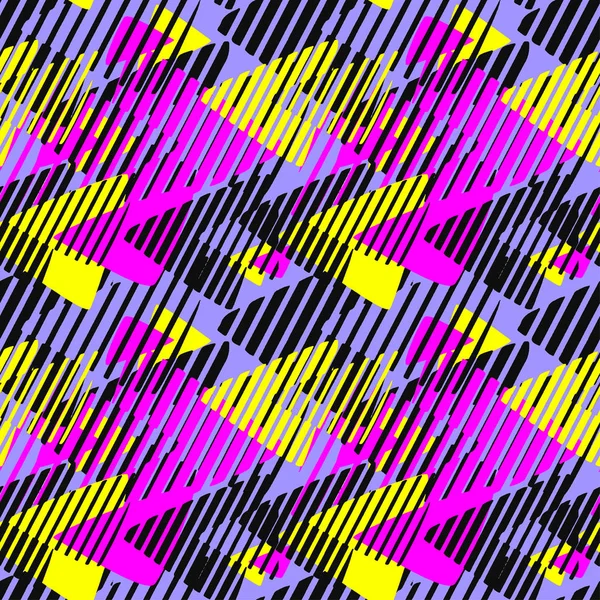 Städtische nahtlose funky geometrische Muster — Stockvektor