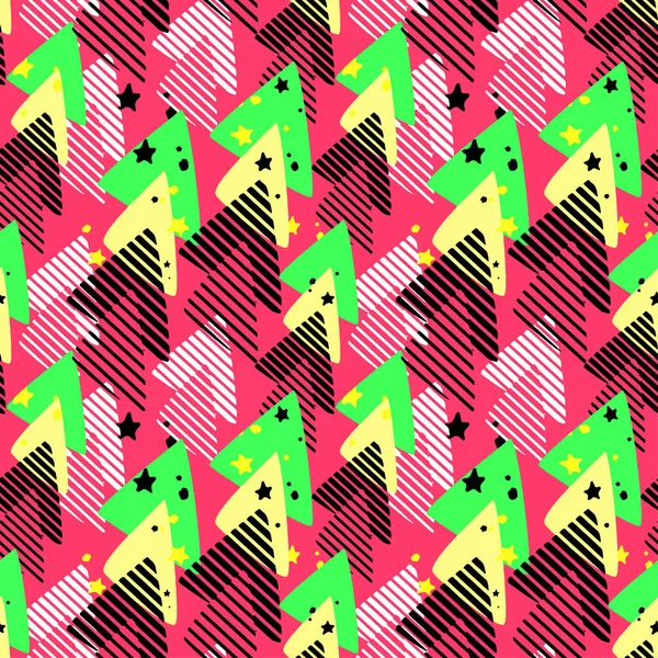 Städtische nahtlose funky geometrische Muster — Stockvektor