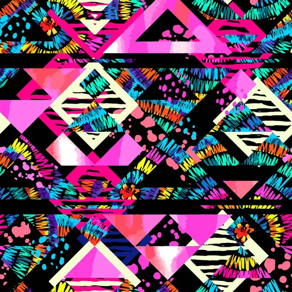Boho textile motif sans couture . — Image vectorielle