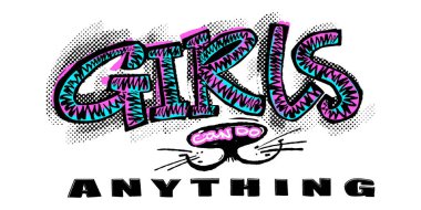 Hipster funky t-shirt kızlar motivasyon grafiti kentsel baskı 