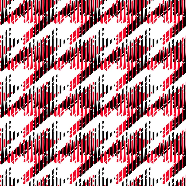 Houndstooth naadloze patroon voor kleding ontwerp. Trendy stof ab — Stockvector