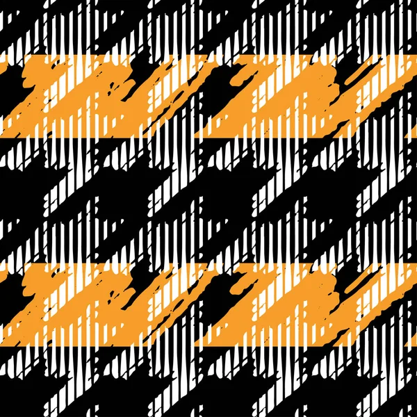 Houndstooth vzor bezešvé pro oděvní design. Módní látky ab — Stockový vektor