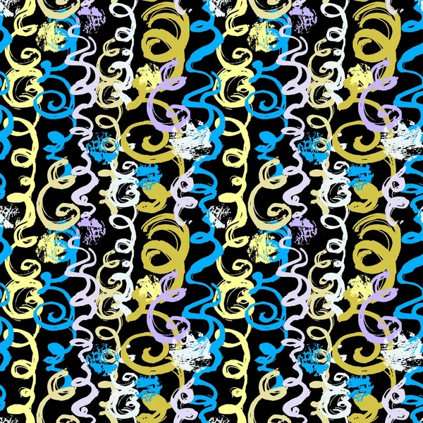 Sorunsuz brushpen Tekstil doodle desen doku