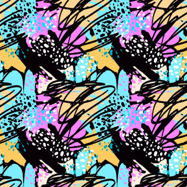 Boya konturları Tekstil desen